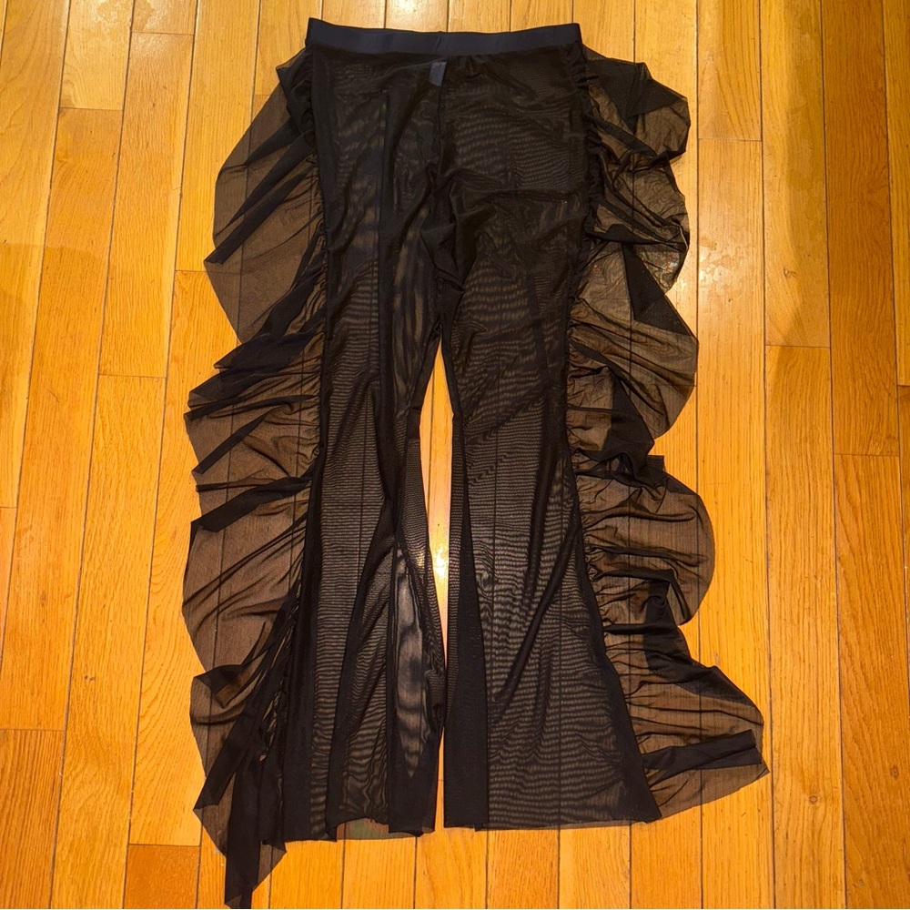 black mesh cover up